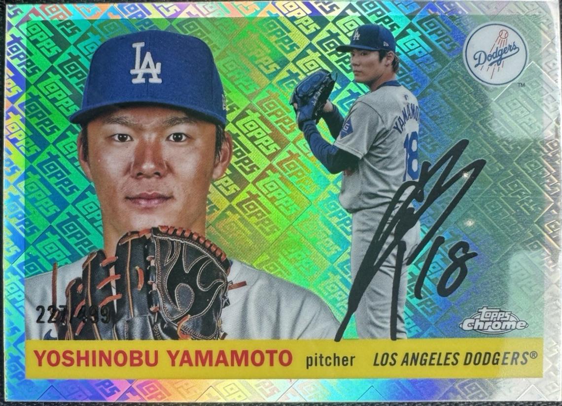 yotakochanNo.25 8枚 Yoshinobu Yamamoto [Topps Refractor] #8 Prices | 2025 Topps Chrome