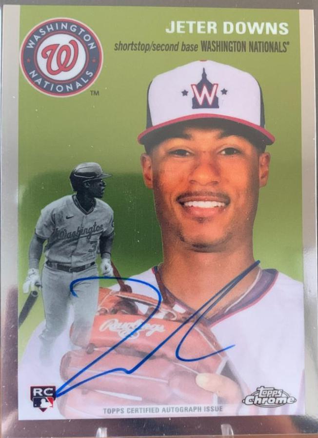 Jeter Downs #CPA-JD Baseball Cards 2023 Topps Chrome Platinum Anniversary Autograph