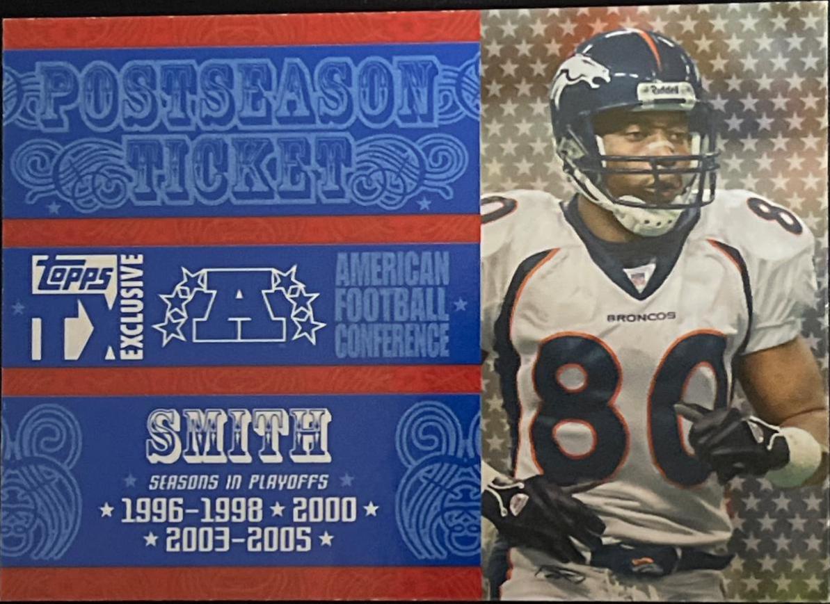 Rod Smith #PS-RS Football Cards 2007 Topps TX Exclusive Post Season Ticket