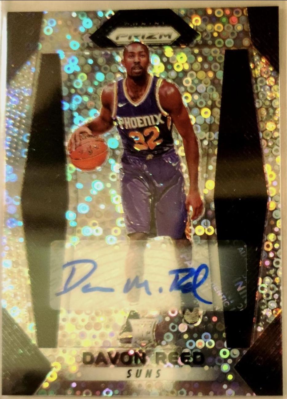 Davion Reed #68 Basketball Cards 2018 Panini Prizm Fast Break Autographs