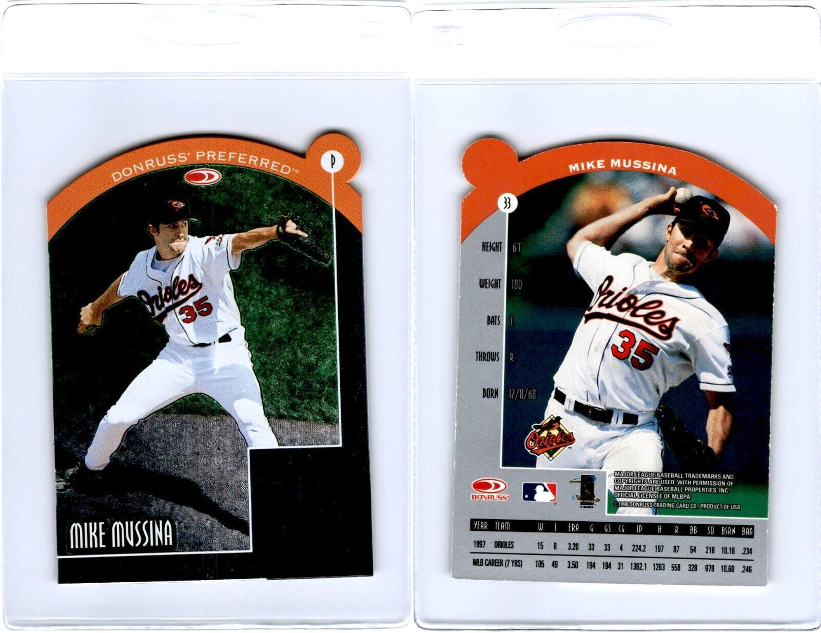 Mike Mussina #33 Baseball Cards 1998 Donruss Preferred