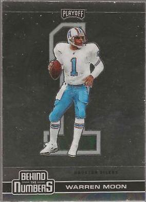 Warren Moon #BTN-13 Football Cards 2020 Panini Playoff Behind the Numbers