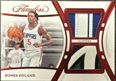 Bones Hyland [Ruby] #12 Basketball Cards 2023 Panini Flawless Dual Patch Prices