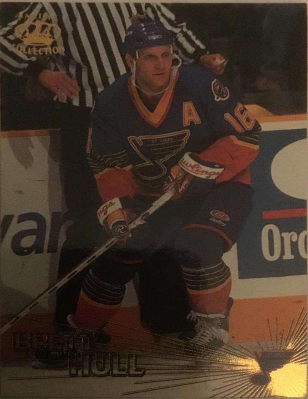 Brett Hull #16 Hockey Cards 1997 Pacific Crown