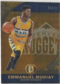 Emmanuel Mudiay #2 Basketball Cards 2016 Panini Gold Standard