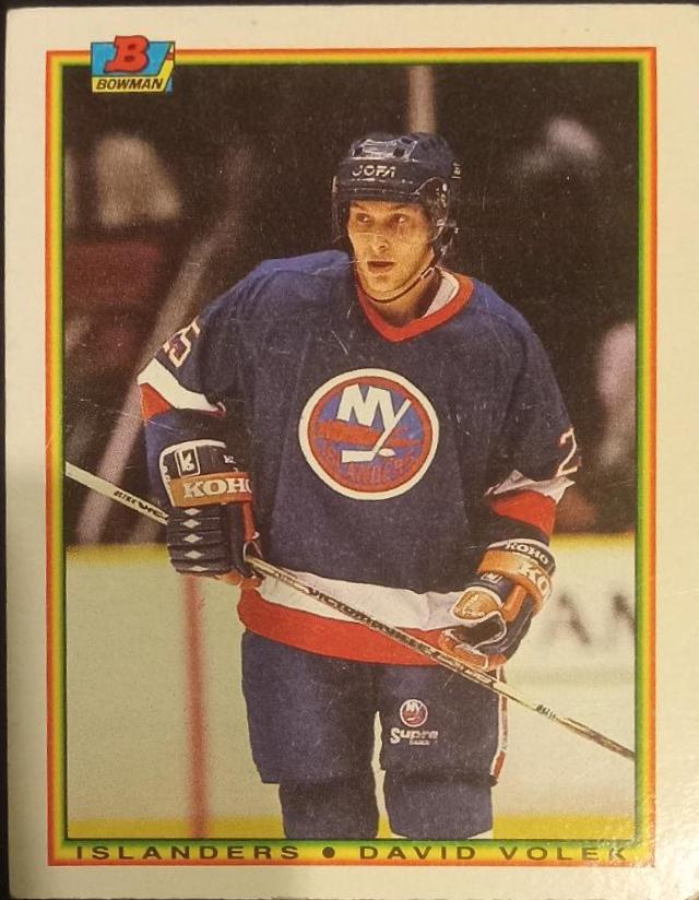 david volek #127 Hockey Cards 1990 Bowman