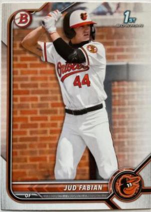 Jud Fabian #BD-114 Baseball Cards 2022 Bowman Draft