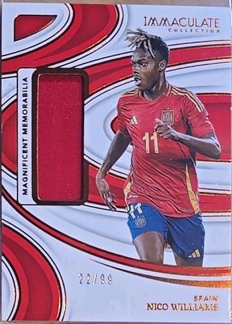 Nico Williams #18 2024 Panini Immaculate Magnificent Memorabilia Soccer