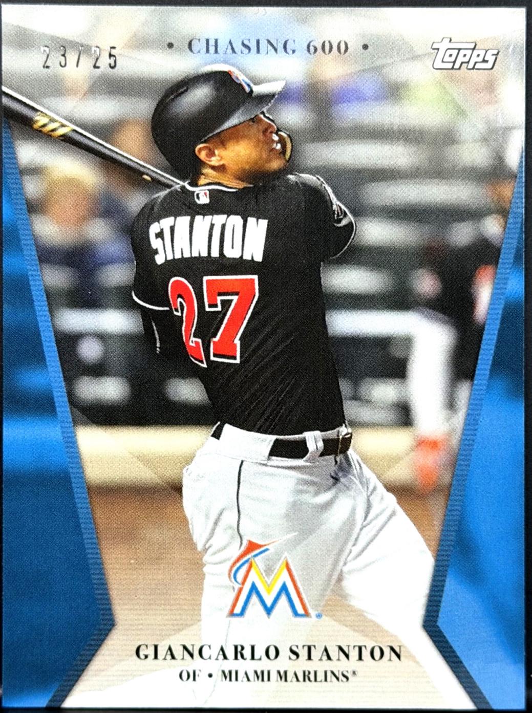 Giancarlo Stanton #10B 2017 Topps On Demand 600 Home Run Club Baseball