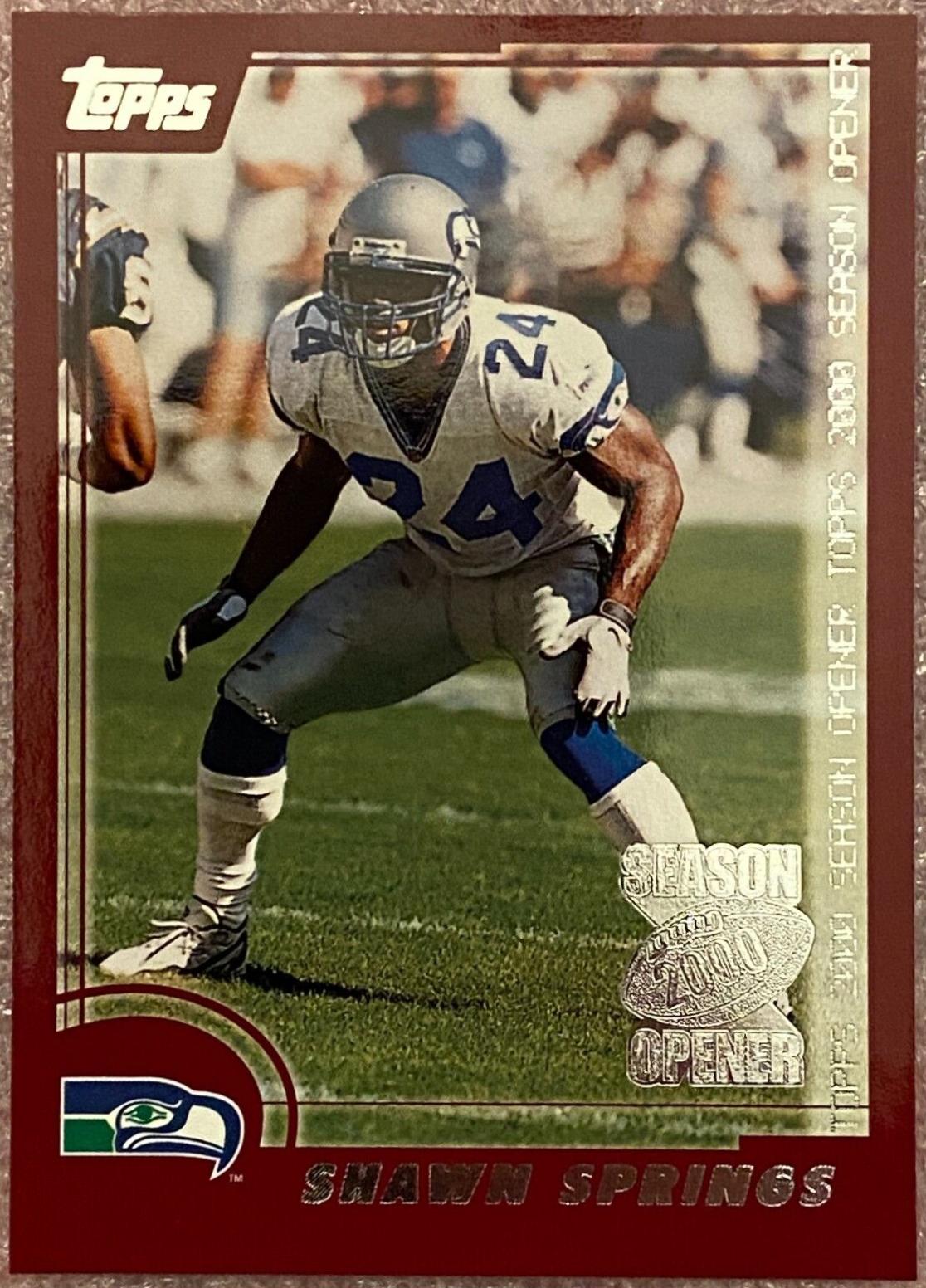 Shawn Springs #36 Football Cards 2000 Topps Season Opener