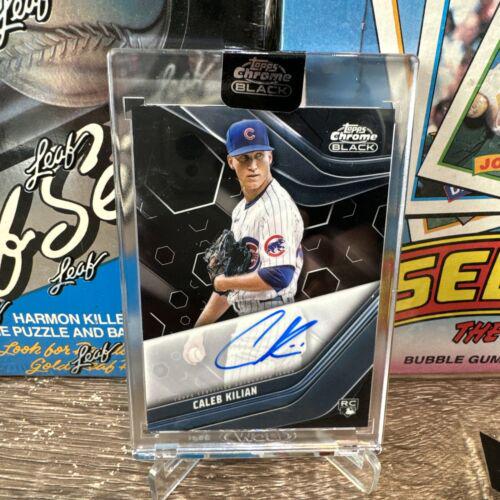 Caleb Kilian #CBA-CK Baseball Cards 2023 Topps Chrome Black Autographs