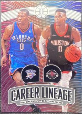 Russell Westbrook #5 Basketball Cards 2019 Panini Illusions Career Lineage