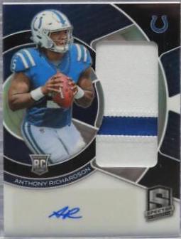 Anthony Richardson #2 Football Cards 2023 Panini Spectra Radiant Rookie Patch Signature