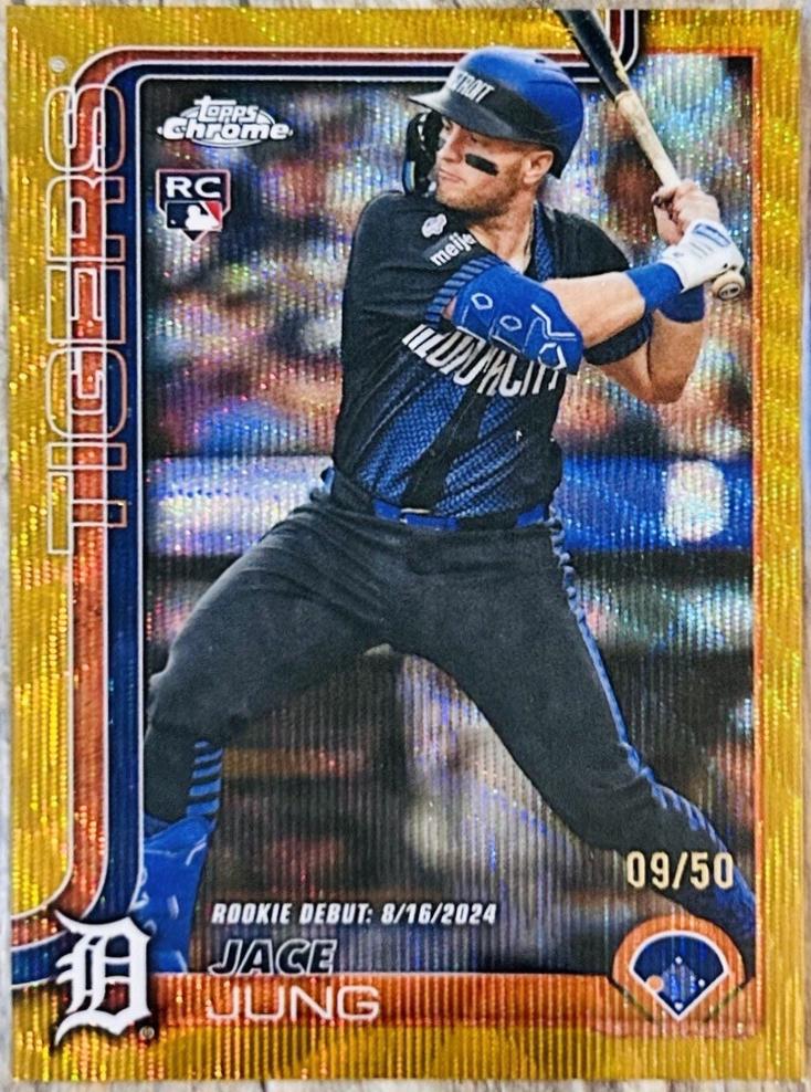 Jace Jung [Gold Wave Refractor] #USC121 Prices | 2025 Topps Chrome