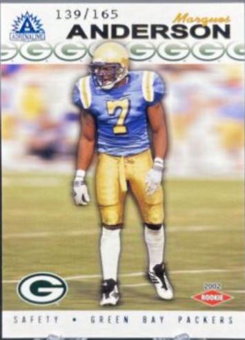 Marques Anderson #100 Football Cards 2002 Pacific Adrenaline