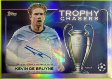 Kevin De Bruyne #TCA-KD Soccer Cards 2024 Topps UEFA Trophy Chasers Autograph