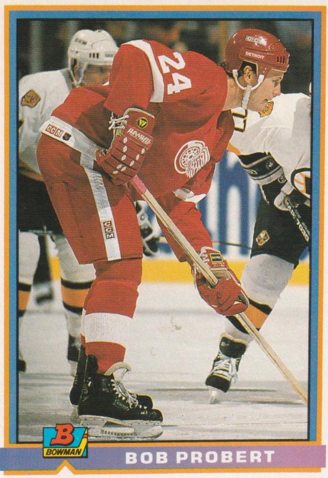 Bob Probert #55 1991-92 Bowman Hockey