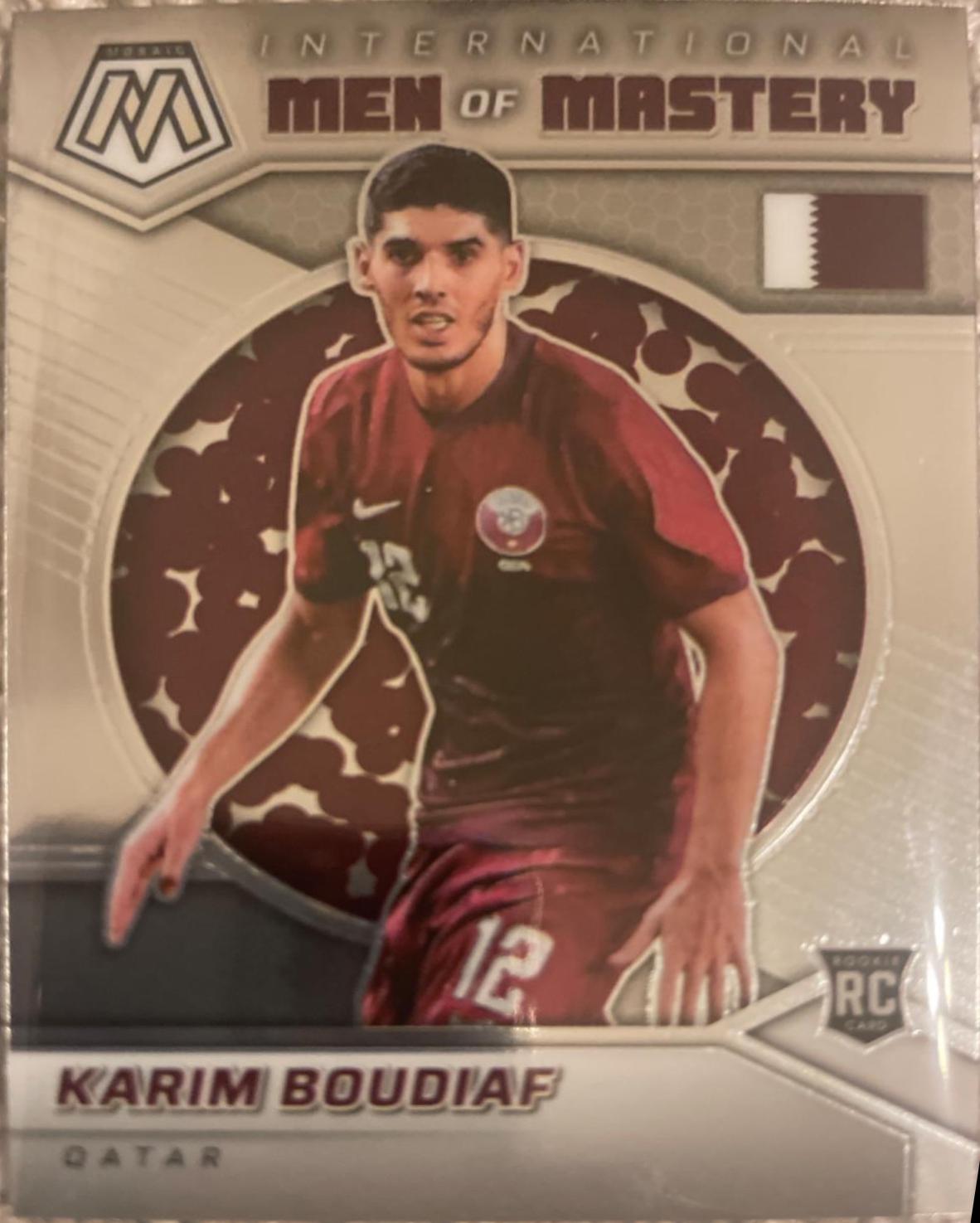 Karim Boudiaf #7 Soccer Cards 2021 Panini Mosaic Road to FIFA World Cup International Men of Mastery