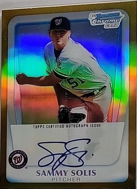Sammy Solis [Gold Refractor Autograph] #BCP106