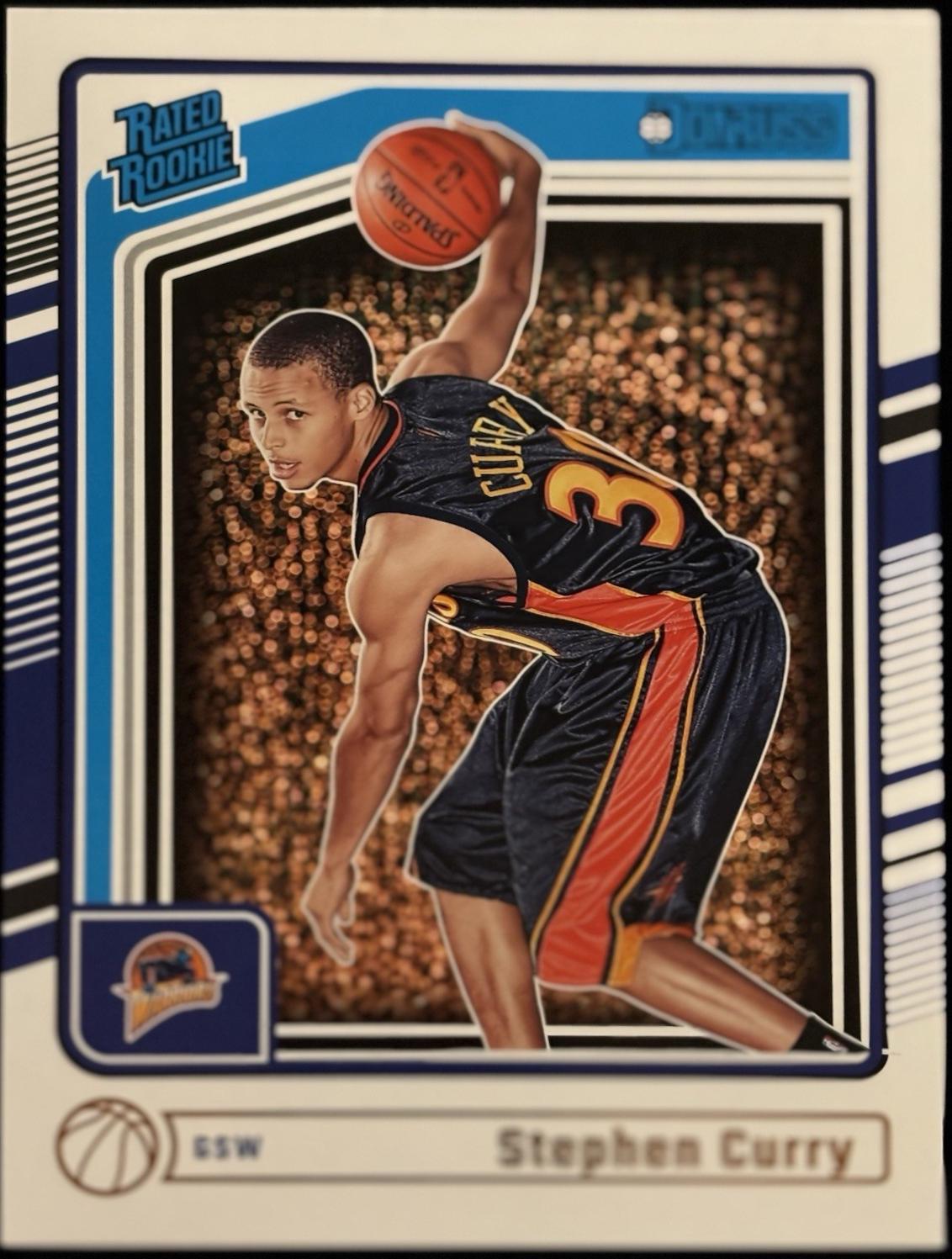 Stephen Curry #6 Basketball Cards 2024 Panini Donruss Retro Rated Rookie Box Topper