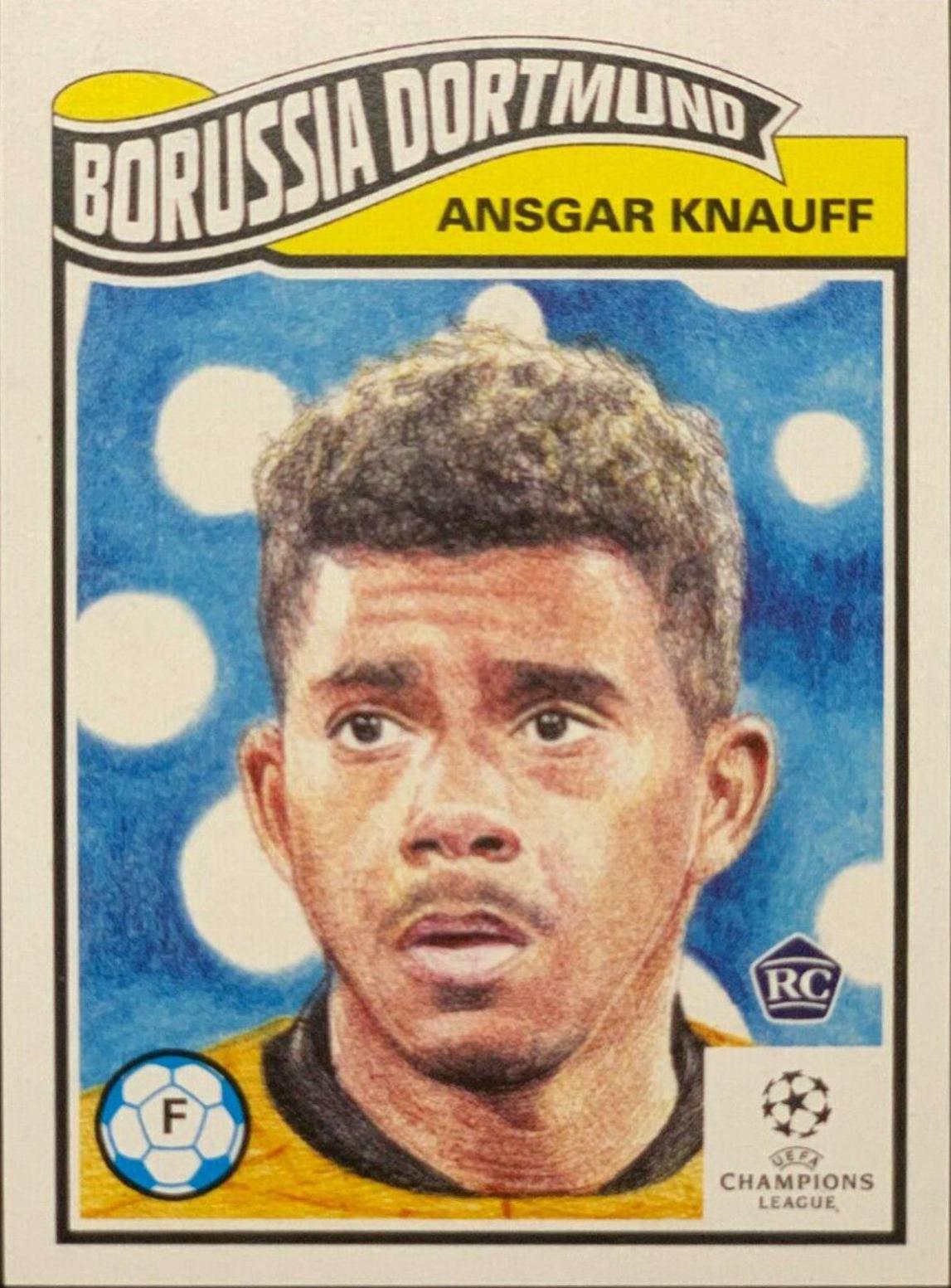 Ansgar Knauff #311 Soccer Cards 2021 Topps Living UEFA Champions League