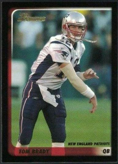 Tom Brady #14 Football Cards 2003 Bowman