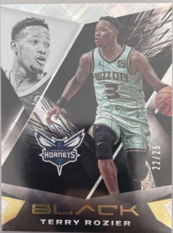 Terry Rozier #6 Basketball Cards 2020 Panini Black