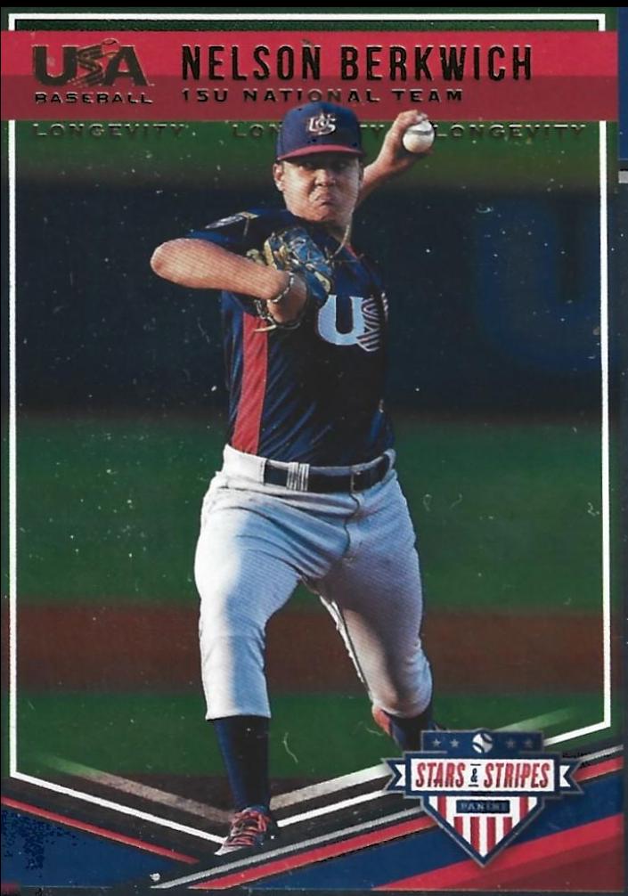 Nelson Berkwich #63 Baseball Cards 2018 Panini Stars & Stripes USA