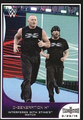 D Generation X #10 Wrestling Cards 2016 Topps WWE Road to Wrestlemania
