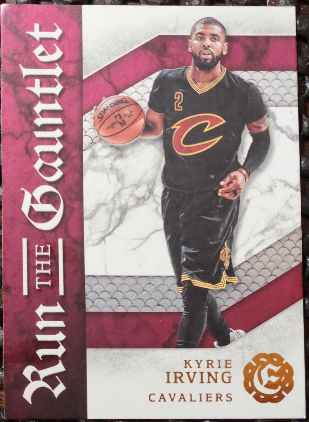 Kyrie Irving #21 Basketball Cards 2016 Panini Excalibur Run the Gauntlet