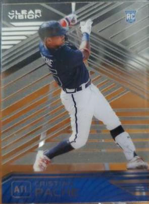Cristian Pache #8 Baseball Cards 2021 Panini Chronicles Clear Vision