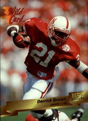 Derek Brown #172 Football Cards 1993 Wild Card