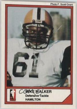 Mike Walker #50 Football Cards 1984 Jogo CFL