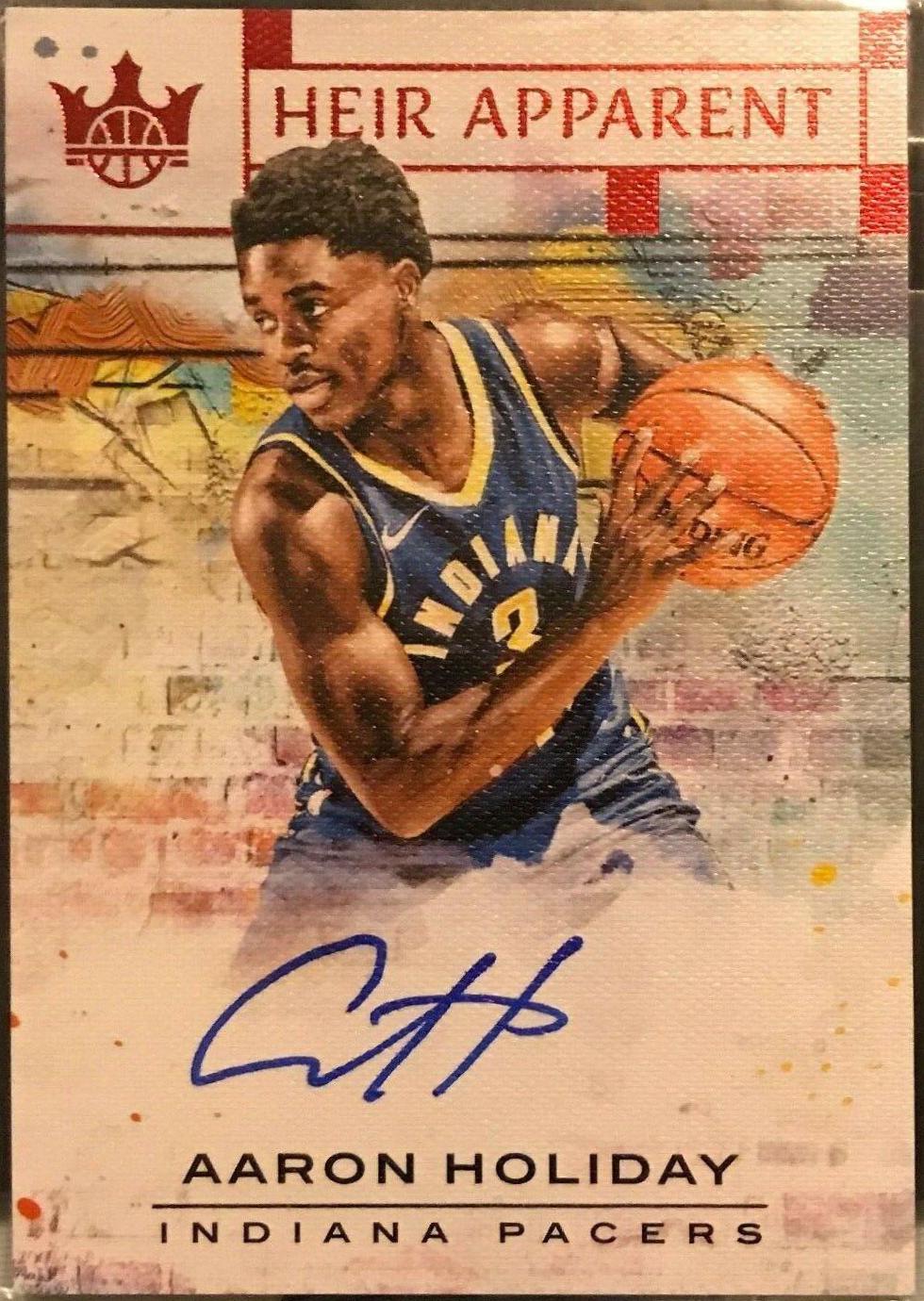 Aaron Holiday #AHD Basketball Cards 2018 Panini Court Kings Heir Apparent Autographs