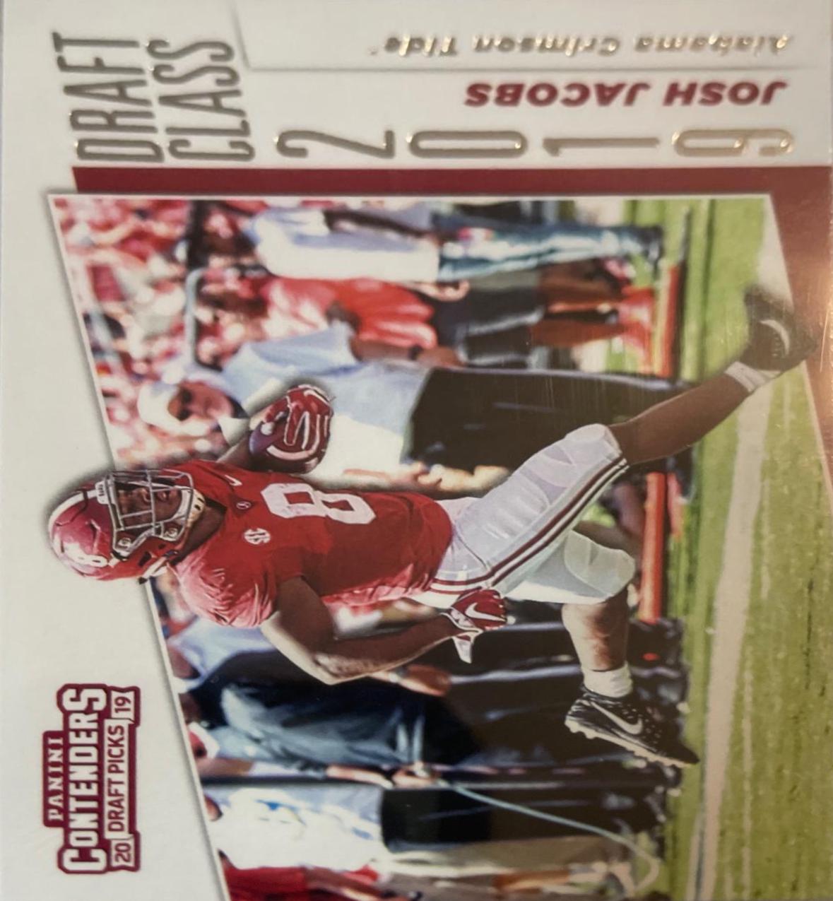 Josh Jacobs #19 Football Cards 2019 Panini Contenders Draft Picks Draft Class