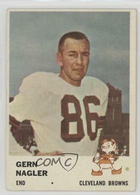 Gern Nagler #14 Football Cards 1961 Fleer