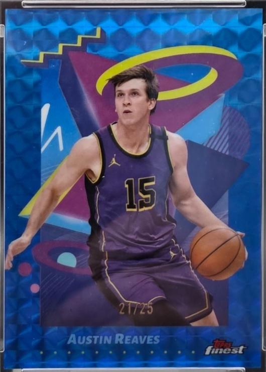 Austin Reaves [Blue Geometric Refractor] #219