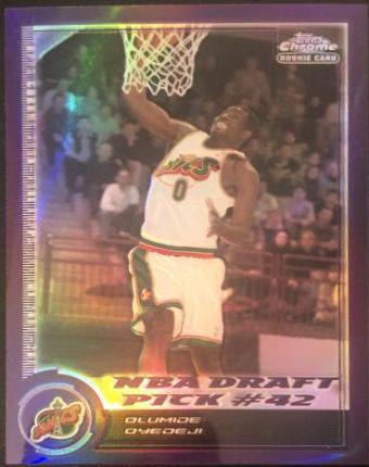 Olumide Oyedeji Refractor #191 Basketball Cards 2000 Topps Chrome