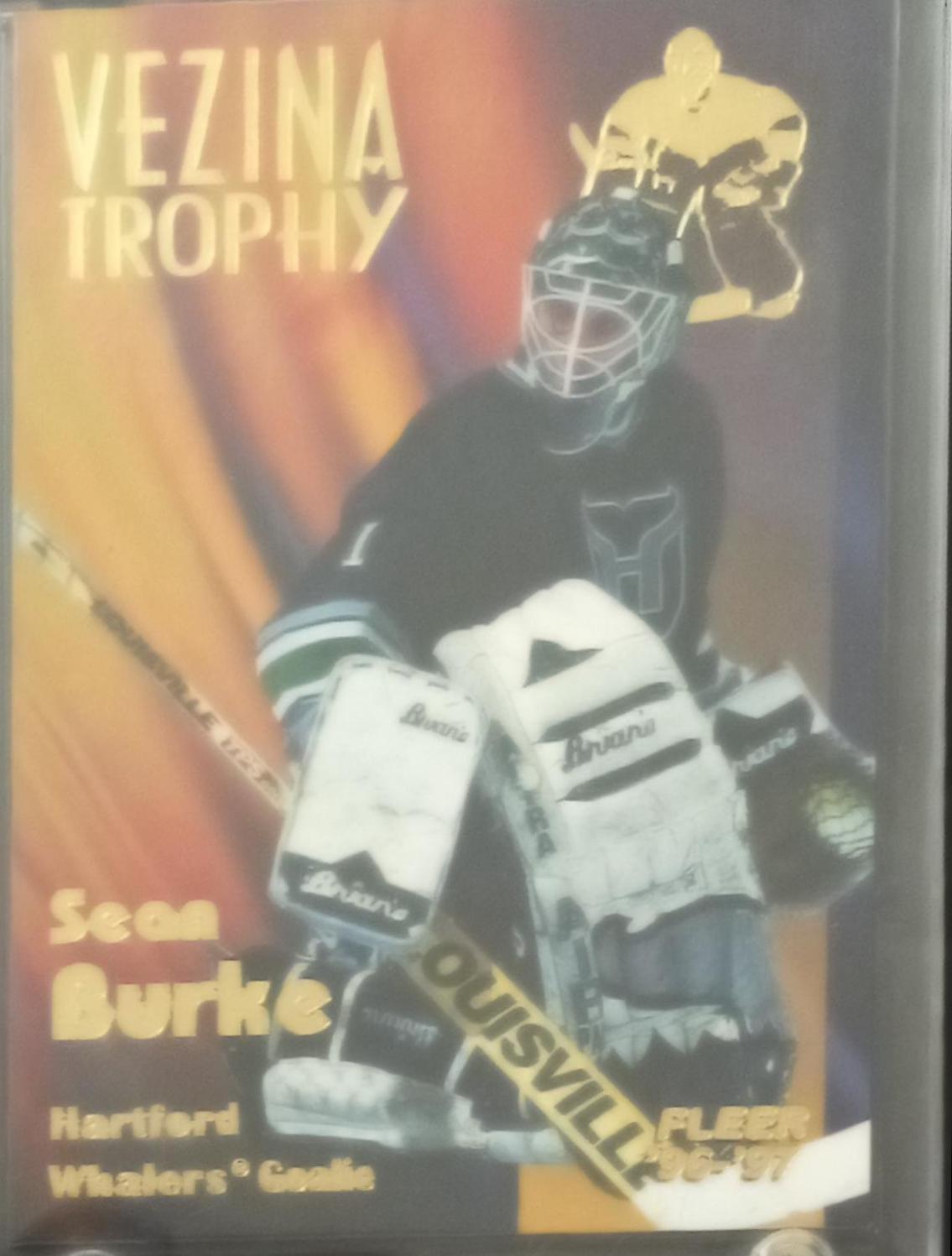 Sean Burke #2 Hockey Cards 1996 Fleer Vezina