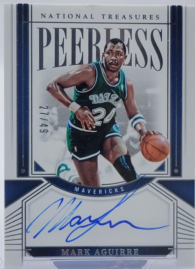 Mark Aguirre #48 2023-24 Panini National Treasures Basketball Peerless Signatures