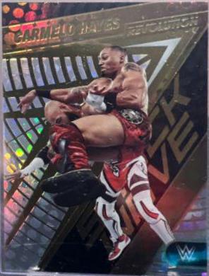 Carmelo Hayes #5 Wrestling Cards 2023 Panini Revolution WWE Shock Wave