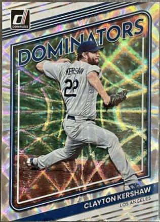 Clayton Kershaw #D-1 Baseball Cards 2022 Panini Donruss Dominators