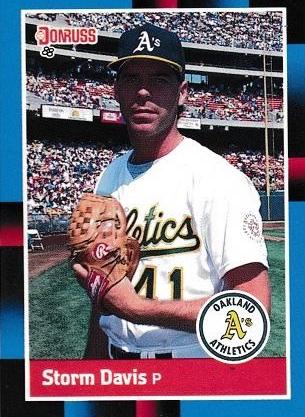 Storm Davis #595 Baseball Cards 1988 Donruss