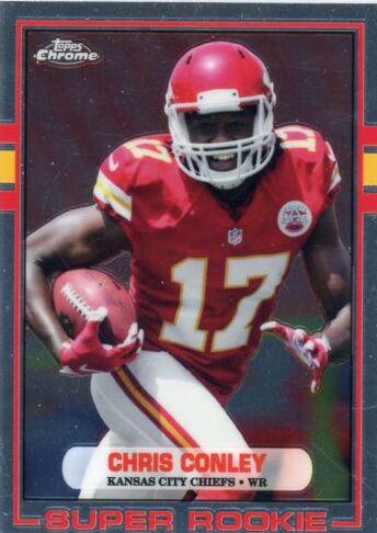 Chris Conley #89-CC Football Cards 2015 Topps Chrome 1989 Super Rookie