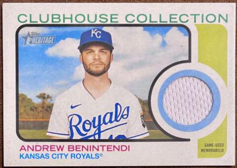 Andrew Benintendi #CC-ABI Baseball Cards 2022 Topps Heritage Clubhouse Collection Relics