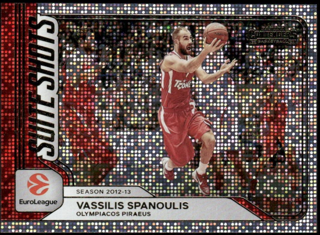 Vassilis Spanoulis #6 2025 Panini Contenders Euroleague Suite Shots Basketball
