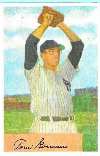 Tom Gorman #17 Baseball Cards 1954 Bowman