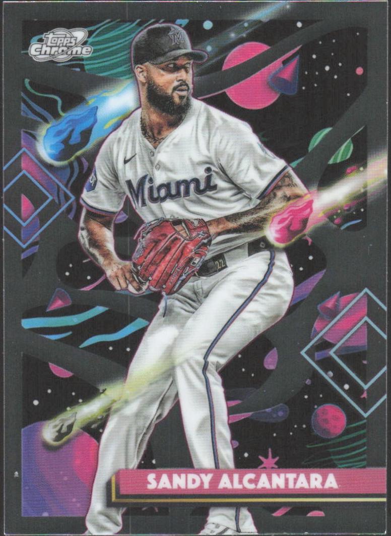 Sandy Alcantara #158 2025 Topps Cosmic Chrome Baseball