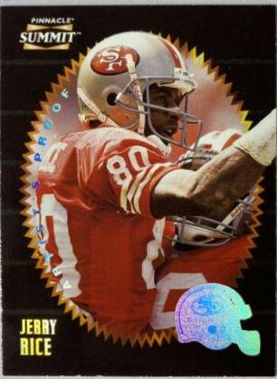 Jerry Rice #9 Football Cards 1996 Summit