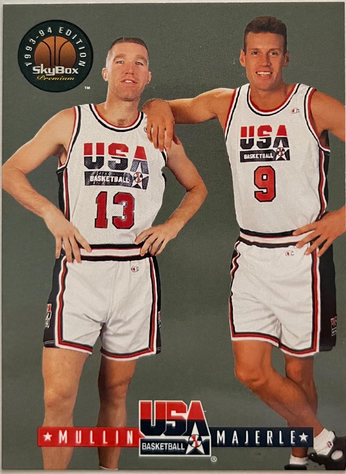 Chris Mullin, Dan Majerle #5 Basketball Cards 1994 Skybox USA Basketball